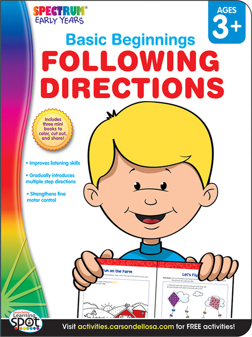 Title details for Following Directions, Grades Preschool - K by Spectrum - Available